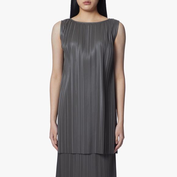 Max Mara Tops - Max Mara Osso Pleated Dary Gray Tunic Women’s Large NWT